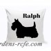 JDS Personalized Gifts Personalized Schnauzer Classic Silhouette Throw Pillow JMSI2512